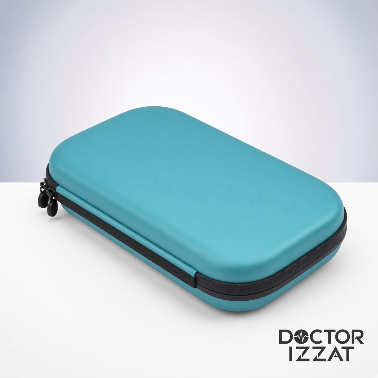 Case médico rígido azul-turquesa