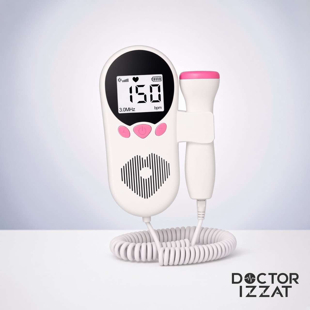 Doppler fetal 3,0 MHz com sonda externa